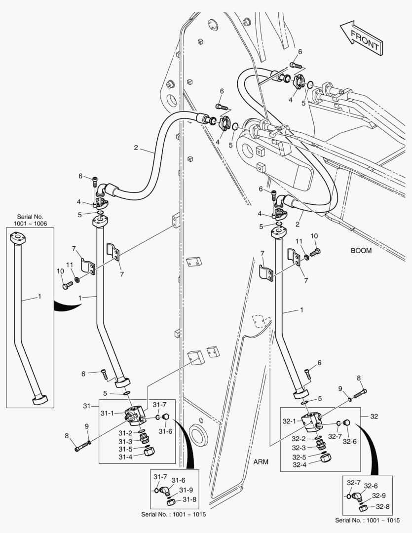 Спецтехника 6230 ARM PIPING - ONE & TWO WAY(ARM 2.6m) - главное фото