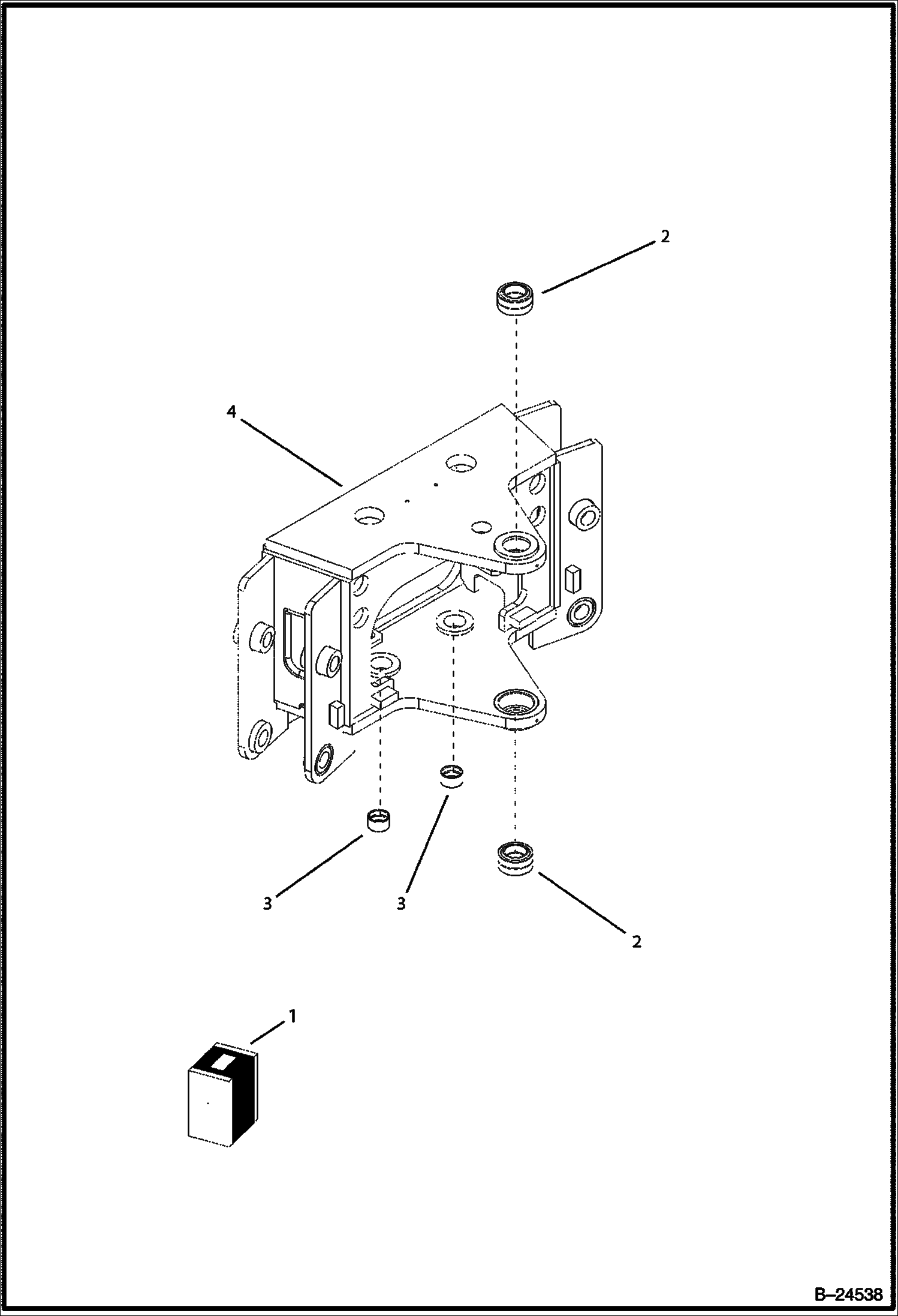 УСТАНОВЛЕННАЯ ПО ЦЕНТРУ ОБРАТНАЯ ЛОПАТА ЦАПФА И ВТУЛКА