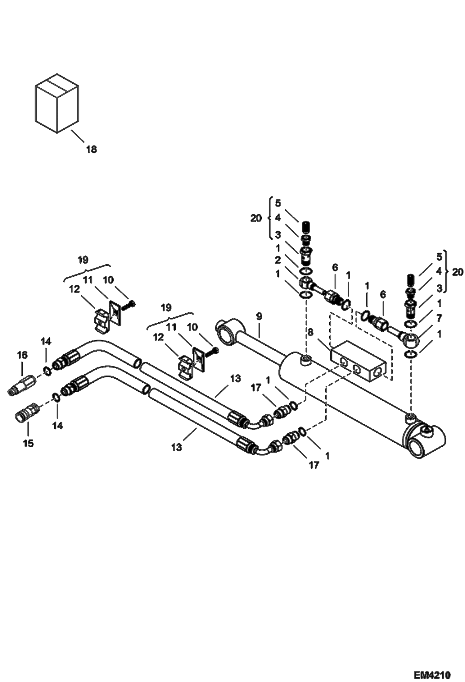 НАКЛОННЫЙ КОВШ (ГИДРАВЛИЧЕСКАЯ СИСТЕМА НАКЛОНА) (1050 ММ - AJME) (1200 ММ - AJMF) (1400 ММ - AJMG) (1050 ММ - AJMH)
