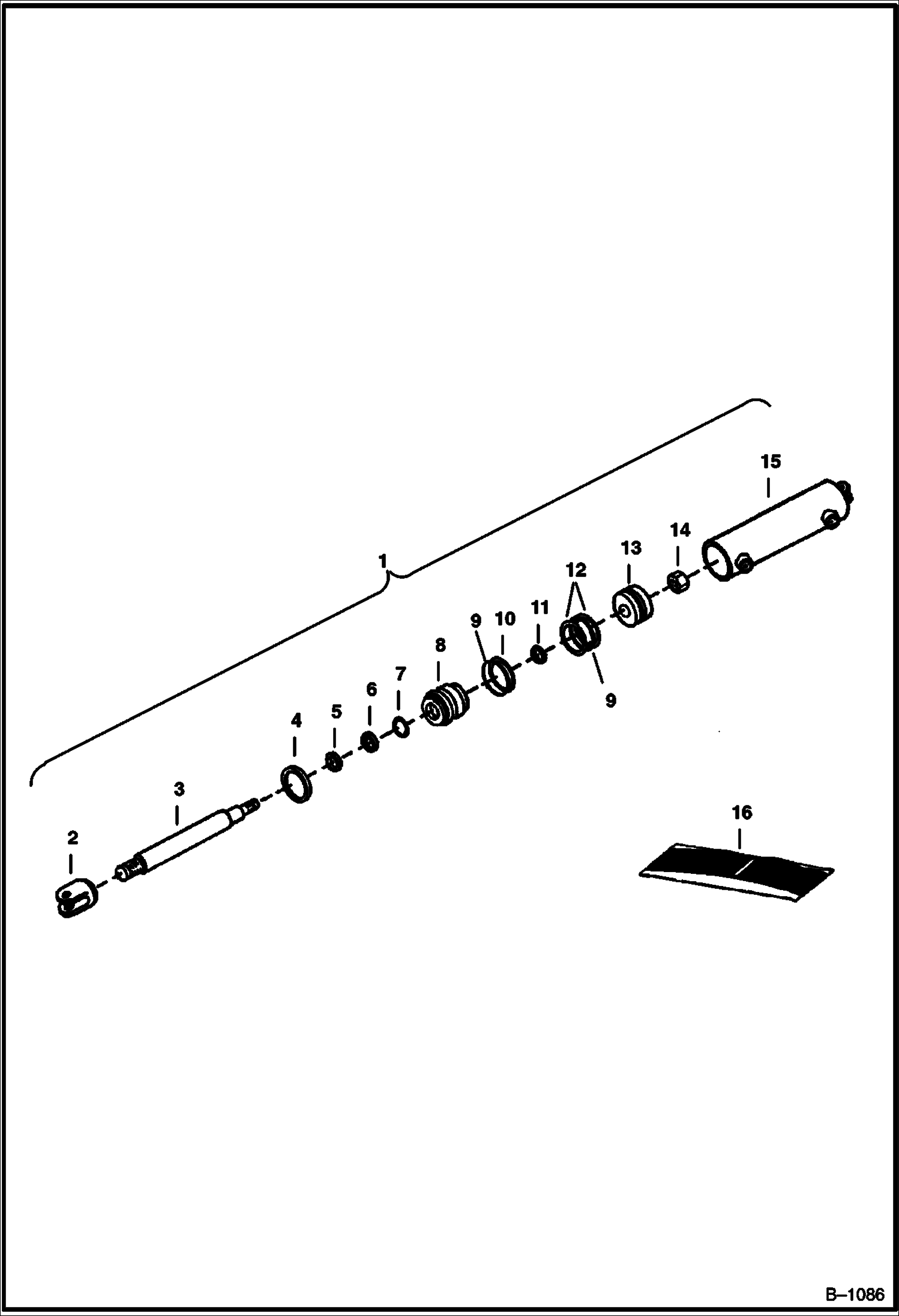 ГИДРОЦИЛИНДР ПОДЪЕМА КАБИНЫ