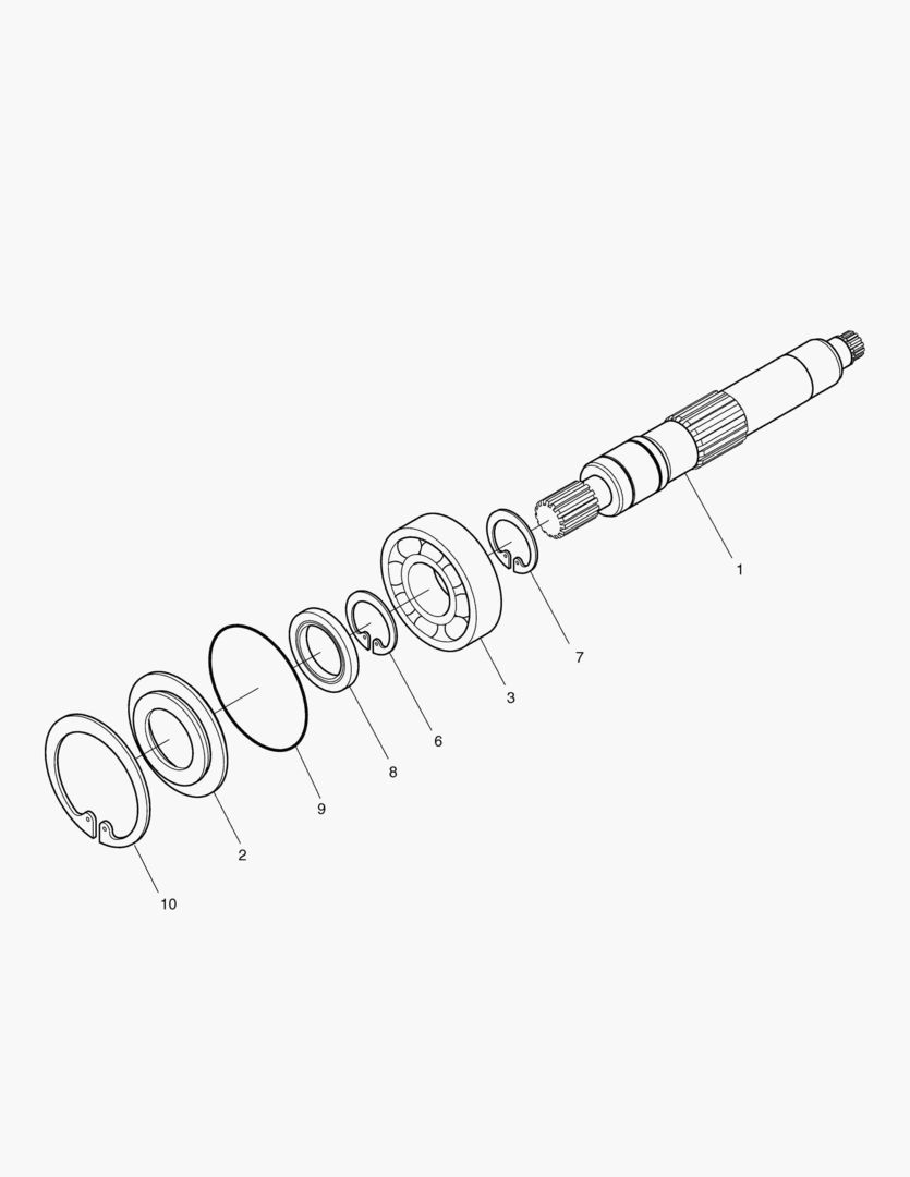 Спецтехника 4111 MAIN PUMP-SHAFT [526~]