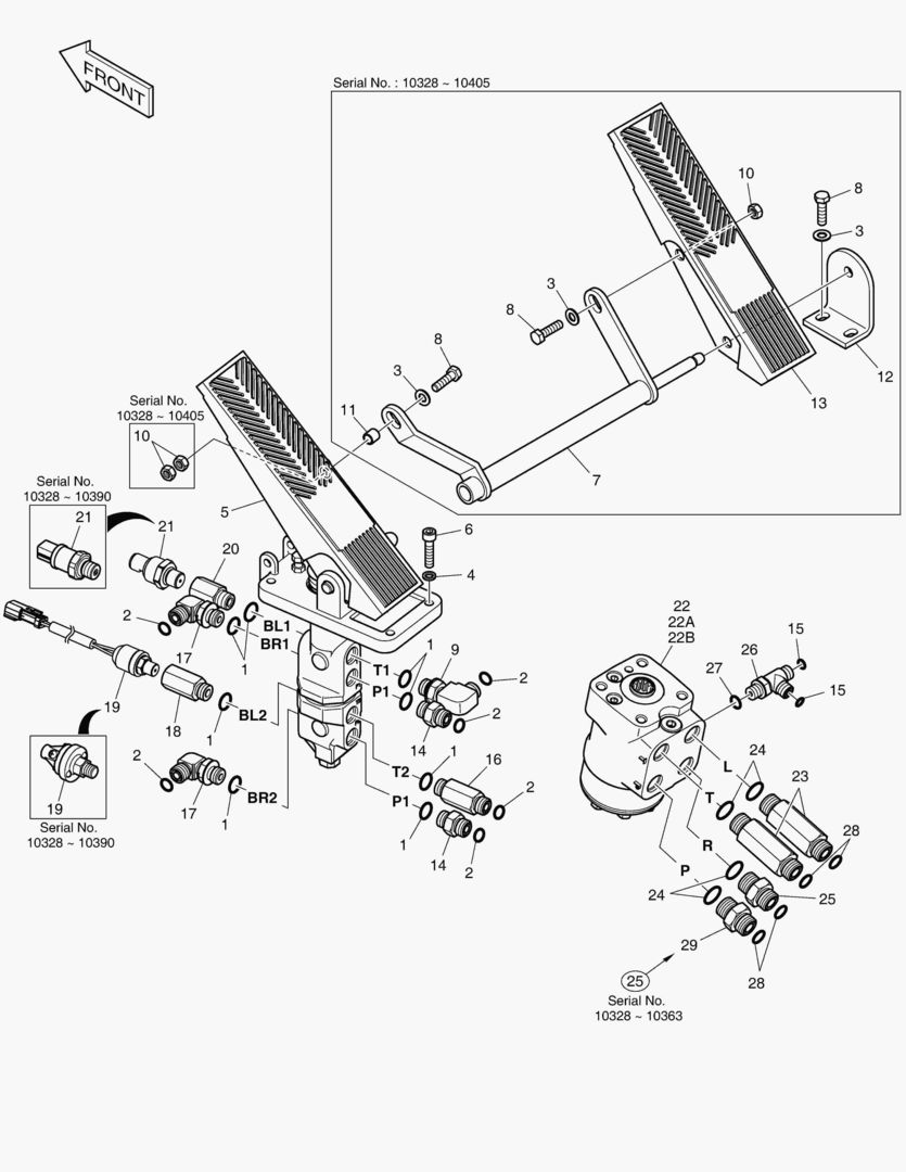 Спецтехника 5750 BRAKE PEDAL VALVE & STEER UNIT [10328~] - главное фото