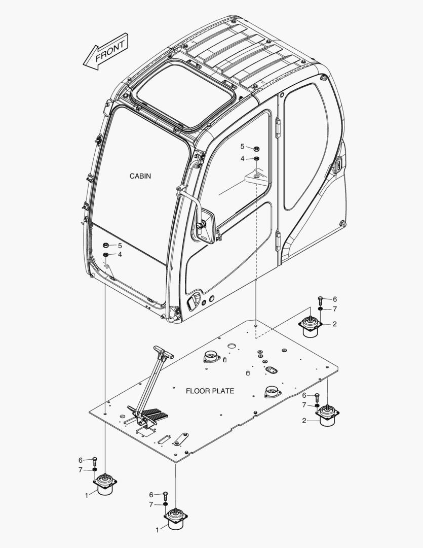 УСТАНОВКА КАБИНЫ В СБОРЕ