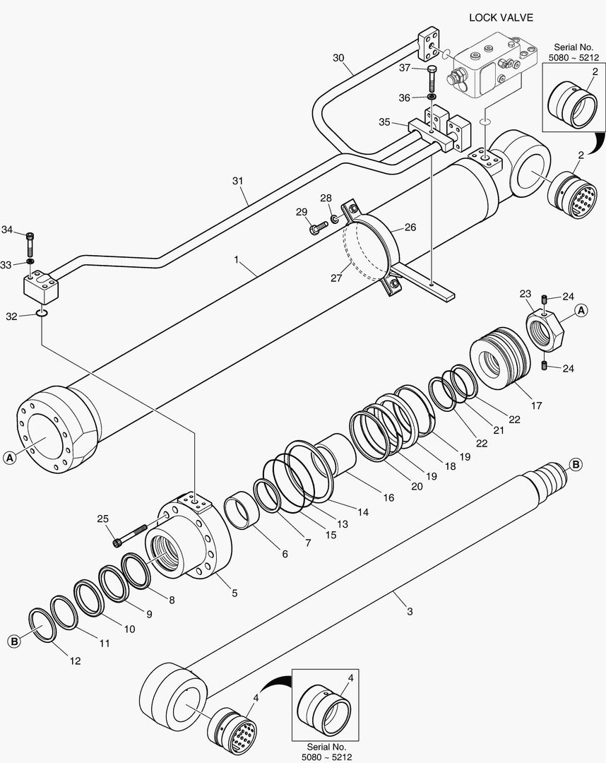 Спецтехника 4381 BOOM CYLINDER - L.H. (LOCK VALVE) [5080~] - главное фото