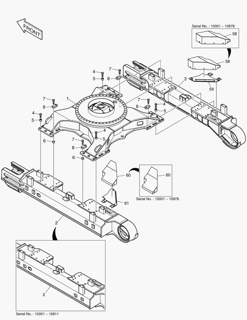 РАМА ГУСЕНИЦЫ - 3.57 м