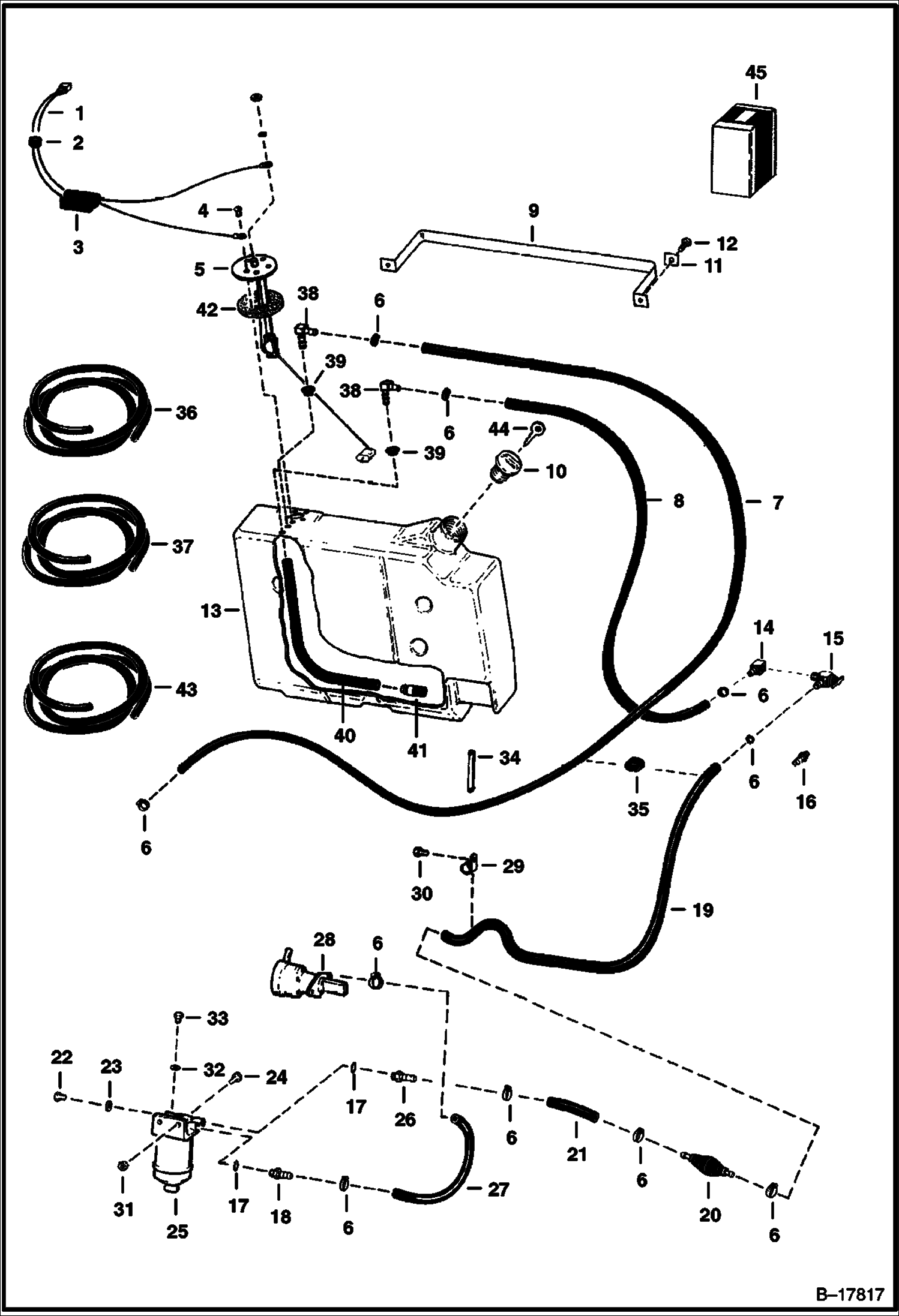 СИСТЕМА ПОДАЧИ ТОПЛИВА (СЕРИЙНЫЙ НОМЕР 13006 И ВЫШЕ)