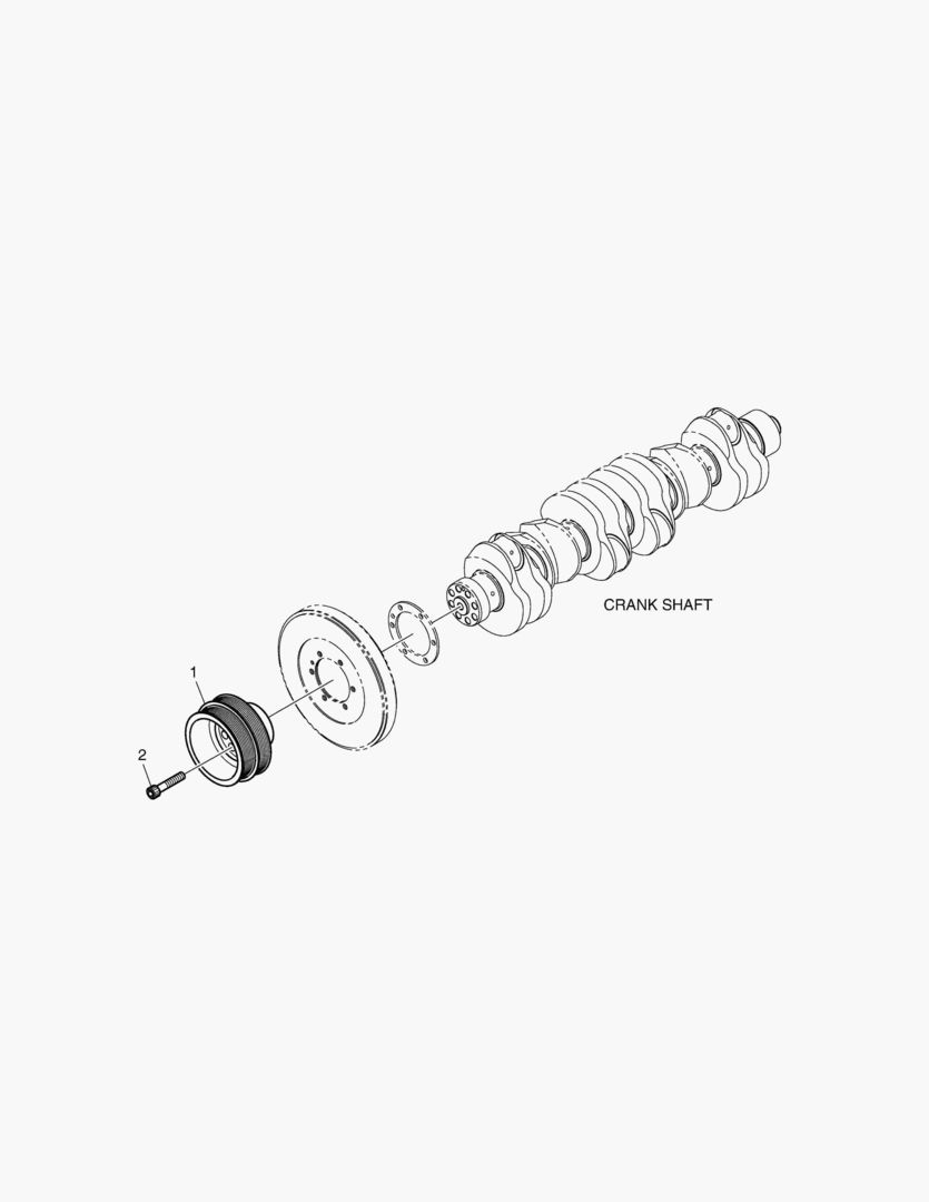 ШКИВ ВАЛ КРИВОШИПА