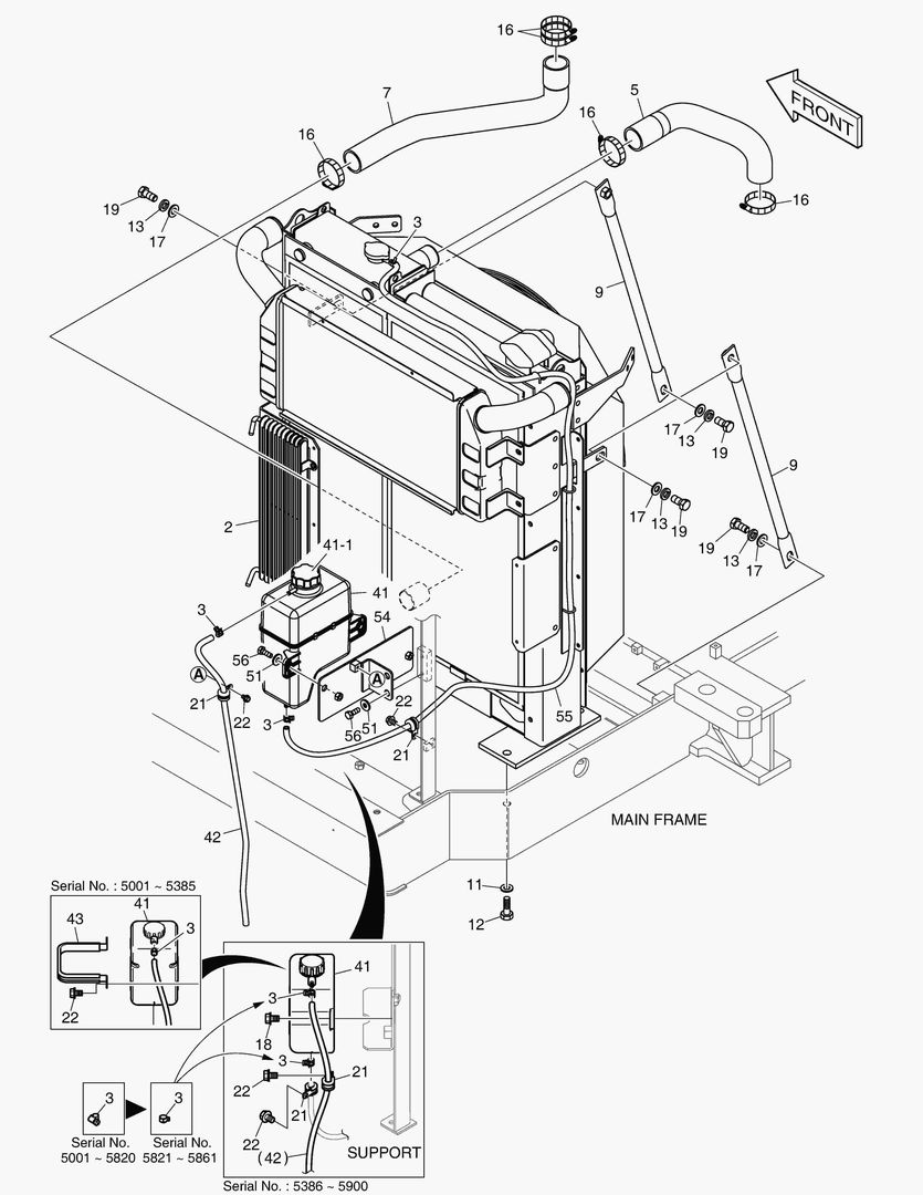 1130 RADIATOR & RESERVE TANK