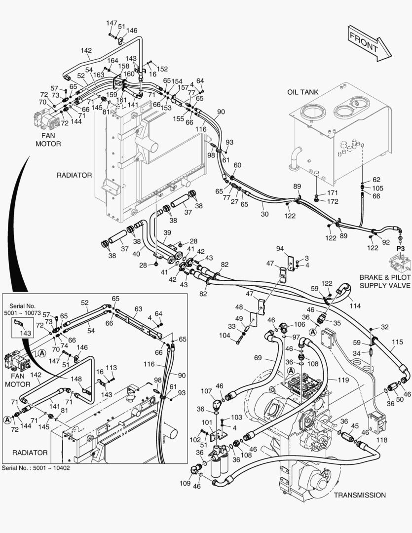 ТУБОПРОВОД МАСЛЯНОГО РАДИАТОРА(2)