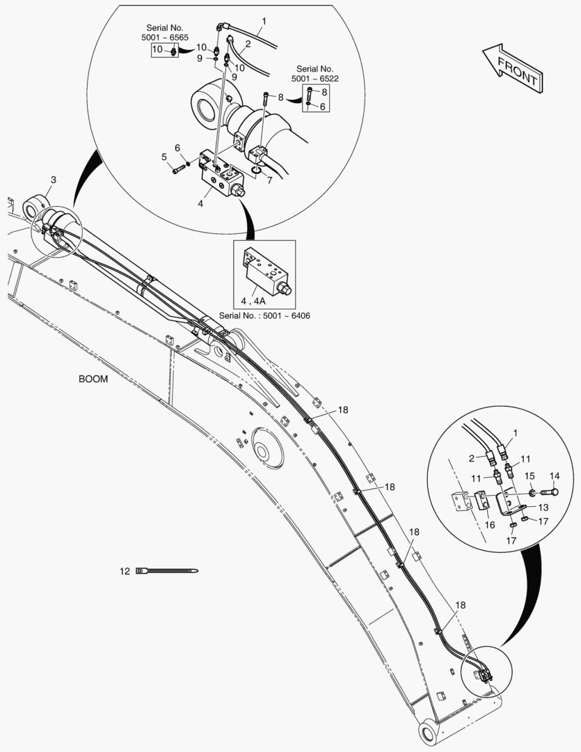 6400 ARM PIPING - LOCK VALVE