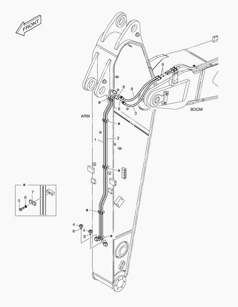 ГИДРОСИСТЕМА РУКОЯТИ - БЫСТРАЯ ПОСАДКА(РУКОЯТЬ 2.6 м)