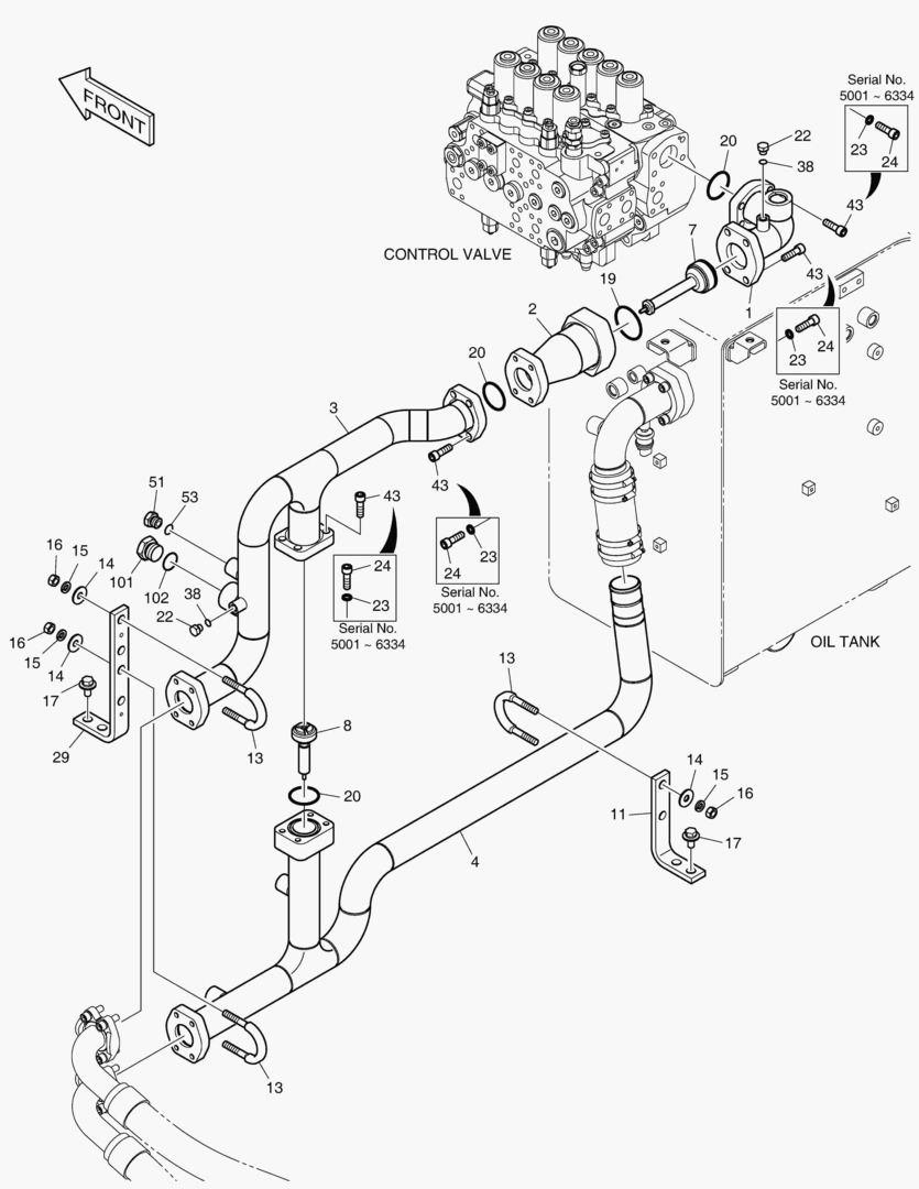 ТУБОПРОВОД МАСЛЯНОГО РАДИАТОРА(2)