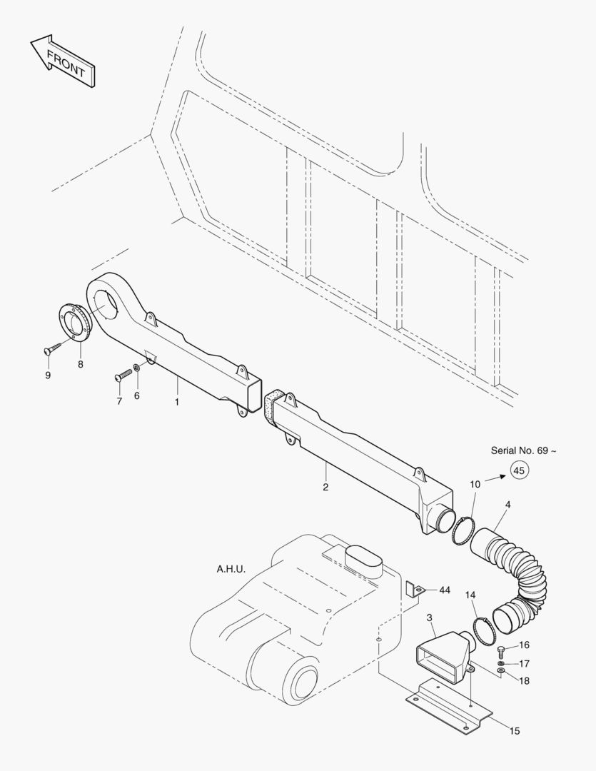 1412 AIR FLOW ASS`Y(1) [9~]