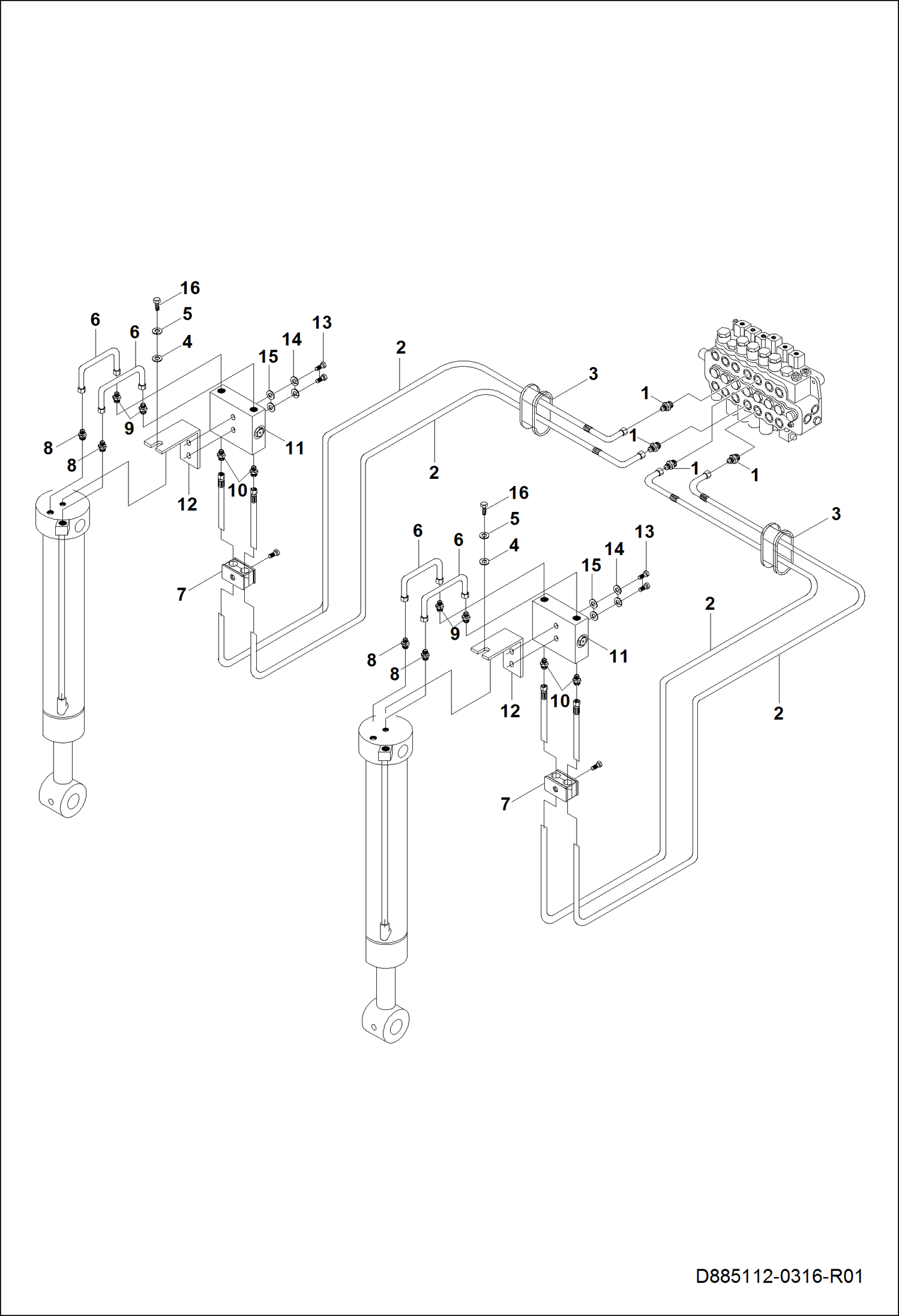 КОНТУР ЦИЛИНДРА СТАБИЛИЗАТОРА