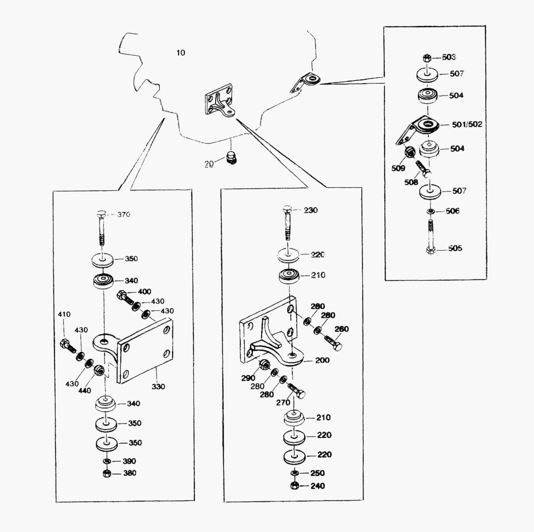 G010-10 ENGINE SUSPENSION [810128~]