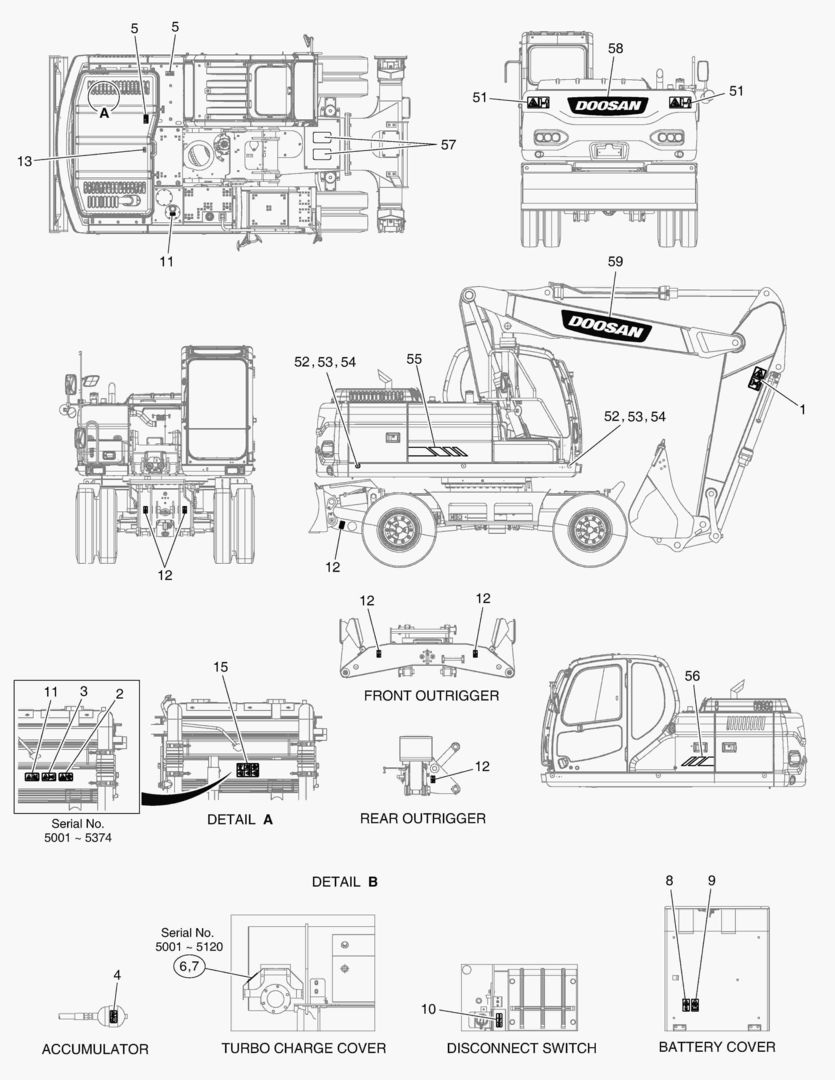 ПРЕДУПРЕЖДАЮЩАЯ ТАБЛИЧКА - ВНЕШНЯЯ ЧАСТЬ