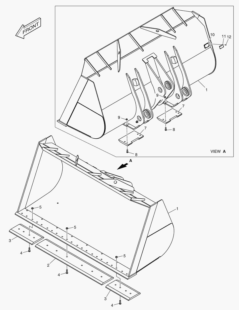 5440 BUCKET - 5.7гЋҐ CUTTING EDGE 3404mm
