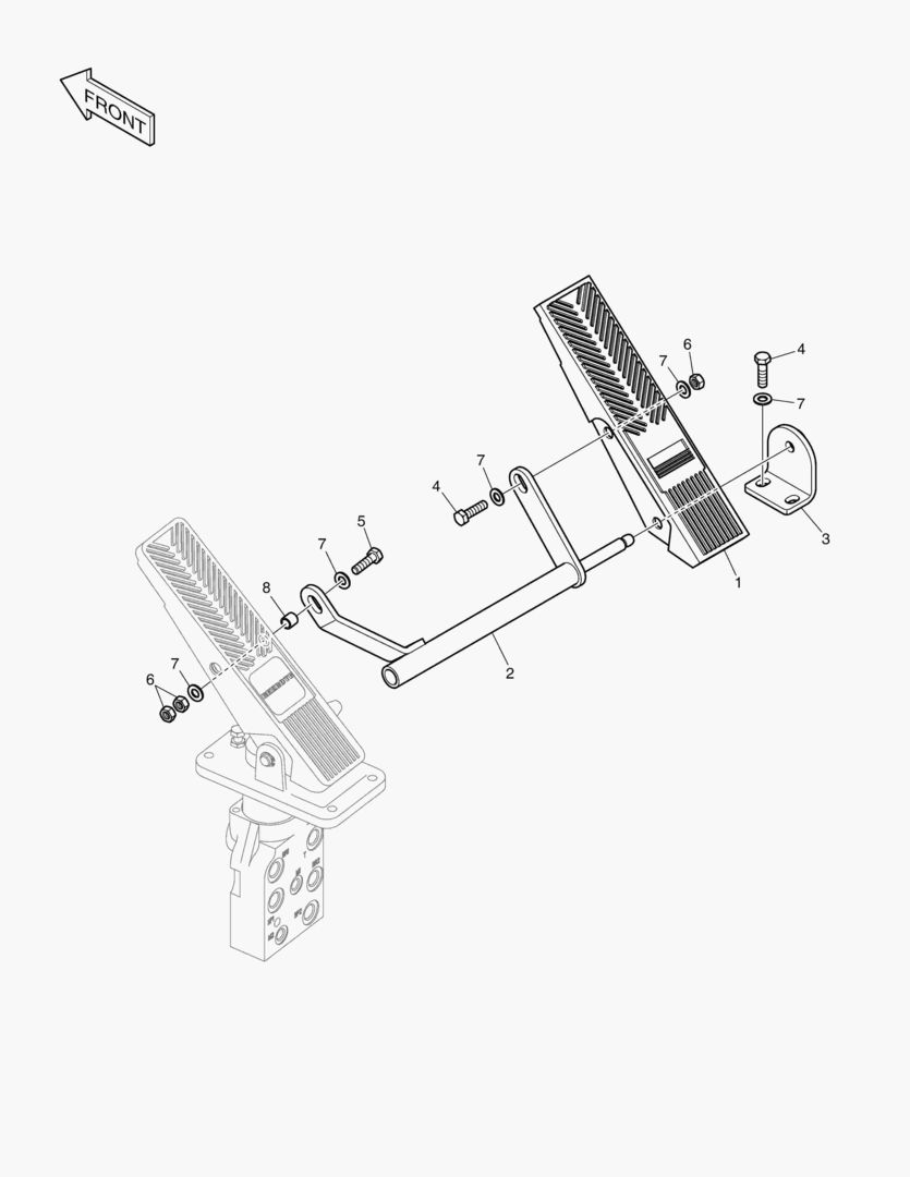 5550 PEDAL VALVE - OPT.
