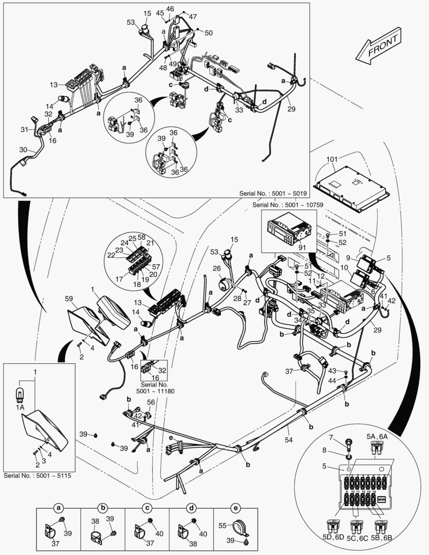 1830 ELECTRIC PARTS - CABIN [5001~11184]