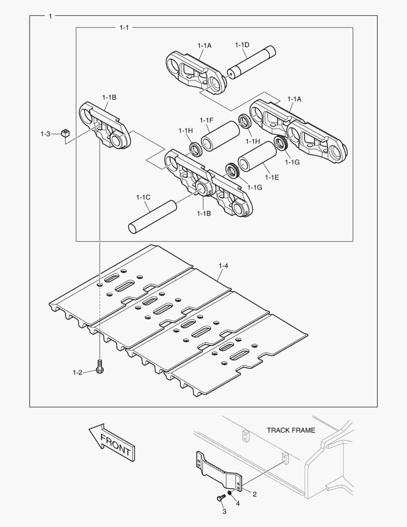 БАШМАК ГУСЕНИЦЫ В СБОРЕ - 600G