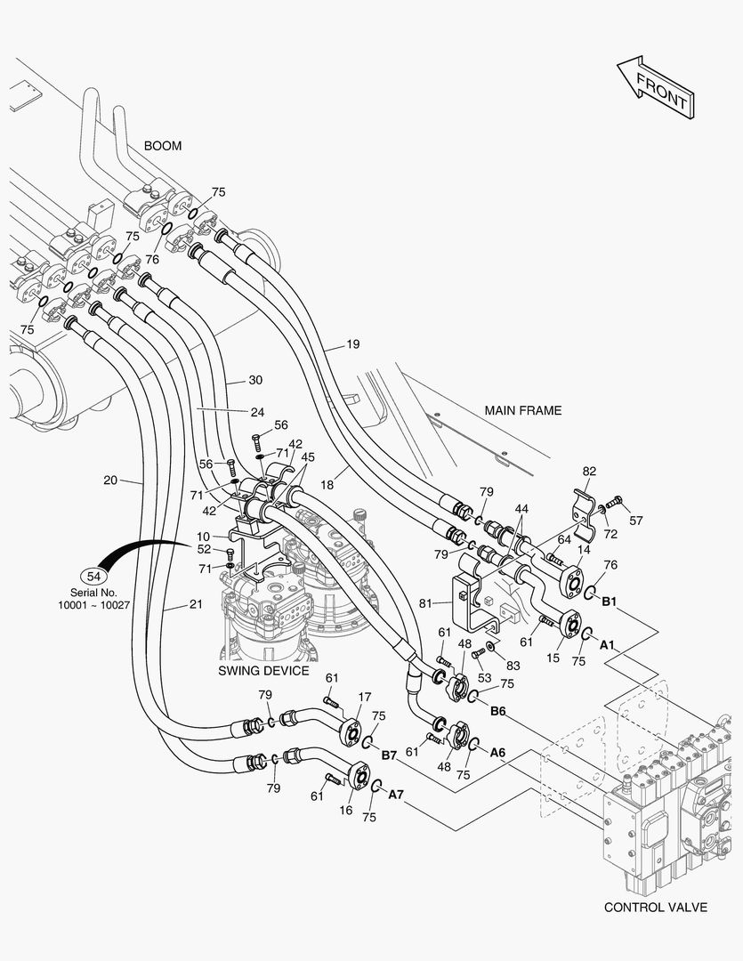 1320 MAIN PIPING(3) - FRONT PIPING