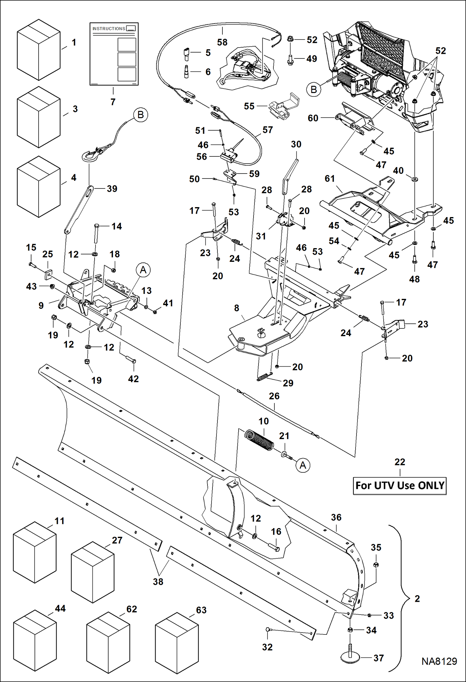 ОТВАЛЬНЫЙ СНЕГООЧИСТИТЕЛЬ (72-- КОМПЛЕКТ ОТВАЛЬНОГО СНЕГООЧИСТИТЕЛЯ) (НАЛЕДЬ II)