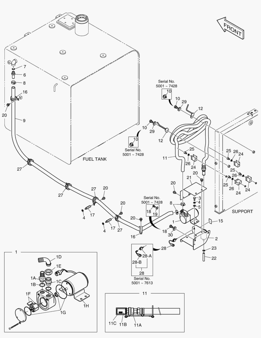 6100 FUEL FILLER PUMP [5001~7674]