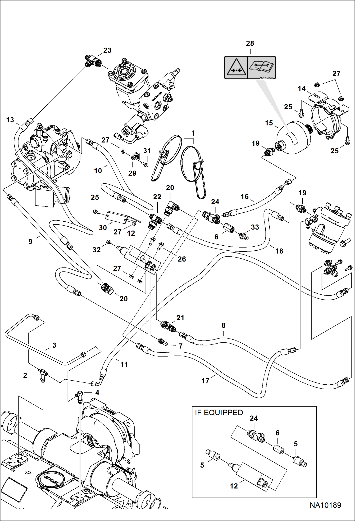 СХЕМА ГИДРАВЛИЧЕСКОЙ СИСТЕМЫ (ТОРМОЗНОЙ КЛАПАН) (ГЕРМАНИЯ)
