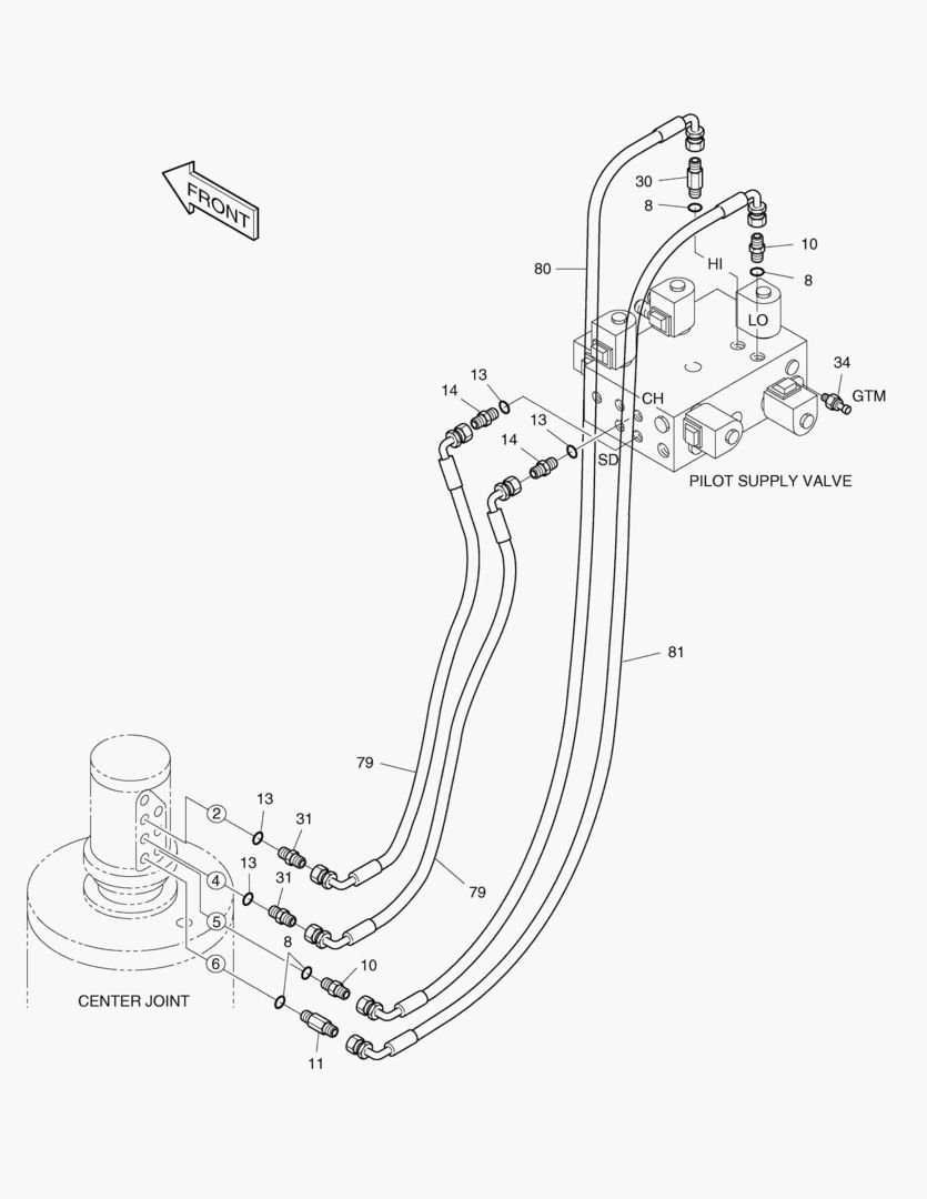 ТРУБОПРОВОД СЕРВОУПРАВЛЕНИЯ(10)