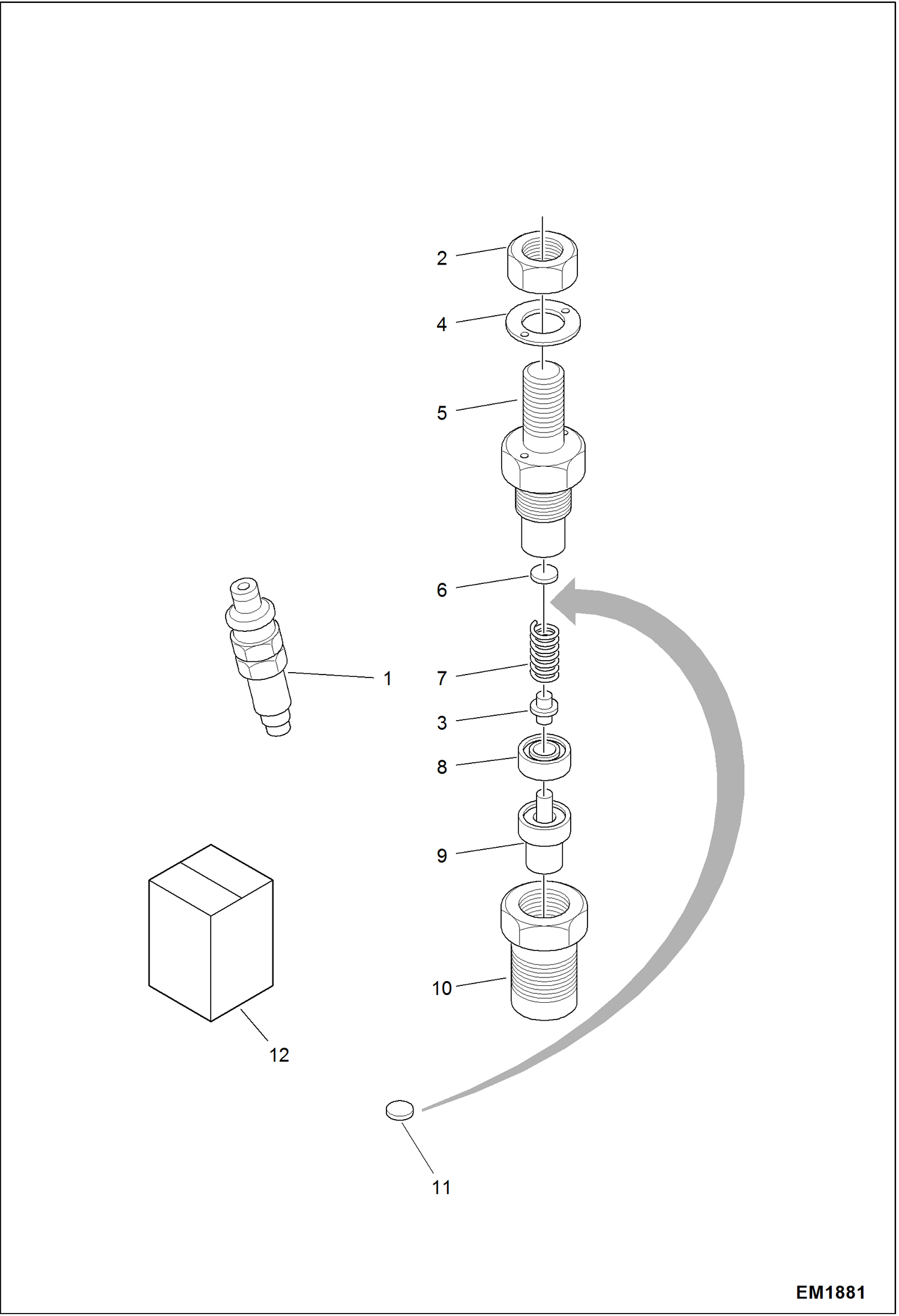 Схема ДЕРЖАТЕЛЬ ФОРСУНКИ