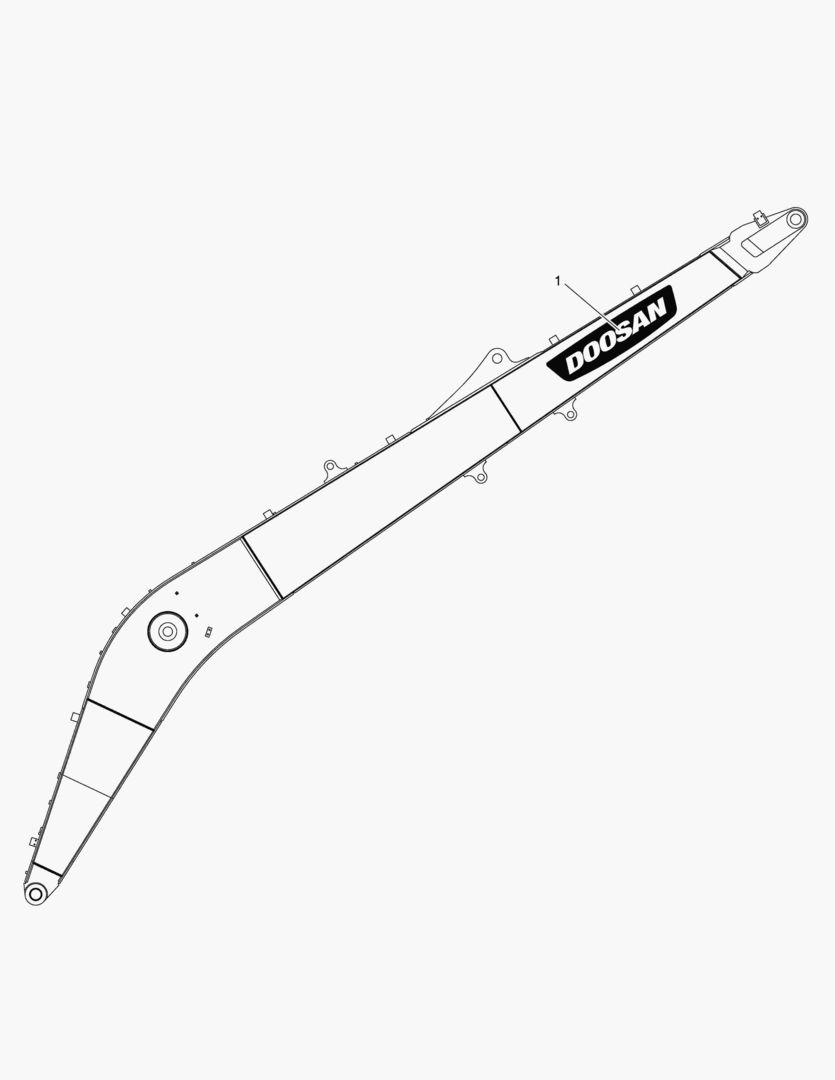 ПРЕДУПРЕЖДАЮЩАЯ ТАБЛИЧКА - СТРЕЛА 8.5 м