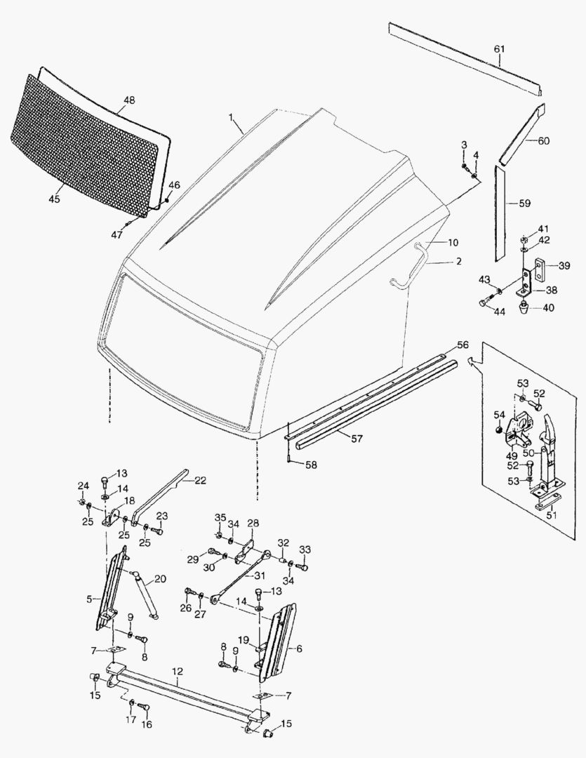 G074-3 ENGINE BONNET [513087~]