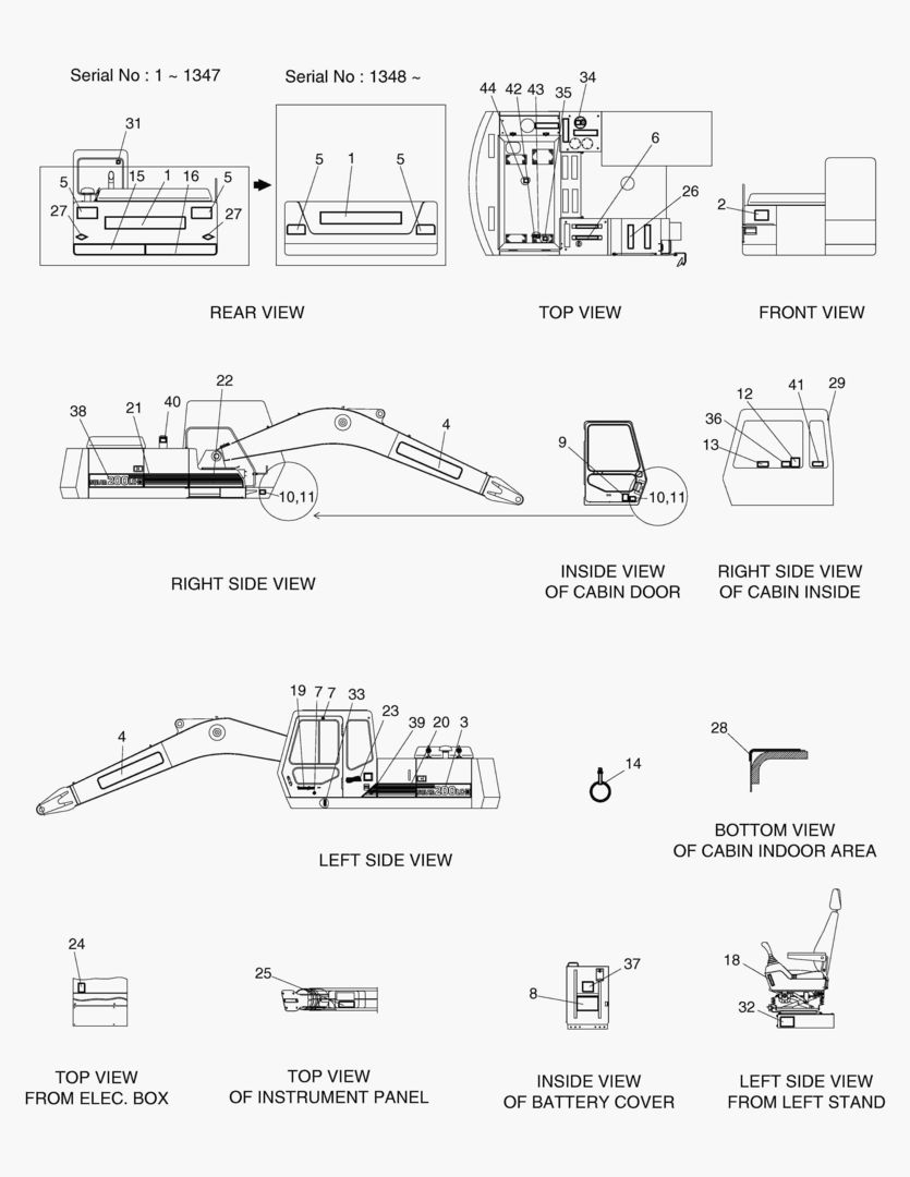 ЗАВОДСКАЯ ТАБЛИЧКА-ЯПОНИЯ(S200LC-III)