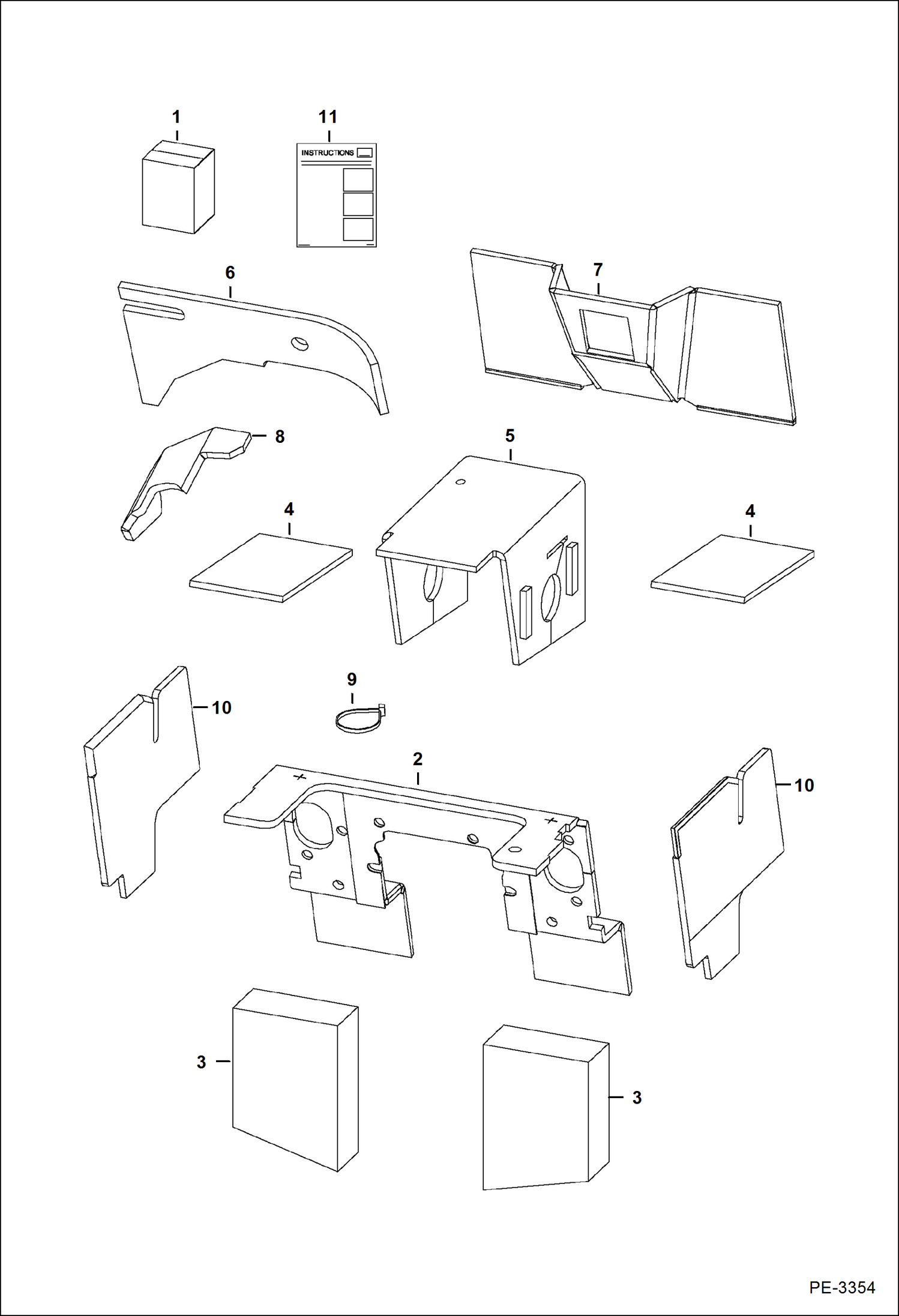Схема КОМПЛЕКТ ДЕТАЛЕЙ СИСТЕМЫ ШУМОПОДАВЛЕНИЯ (РУКОВОДСТВО ПОЛЬЗОВАТЕЛЬ УСТРАЙСТВ УПРАВЛЕНИЯ)