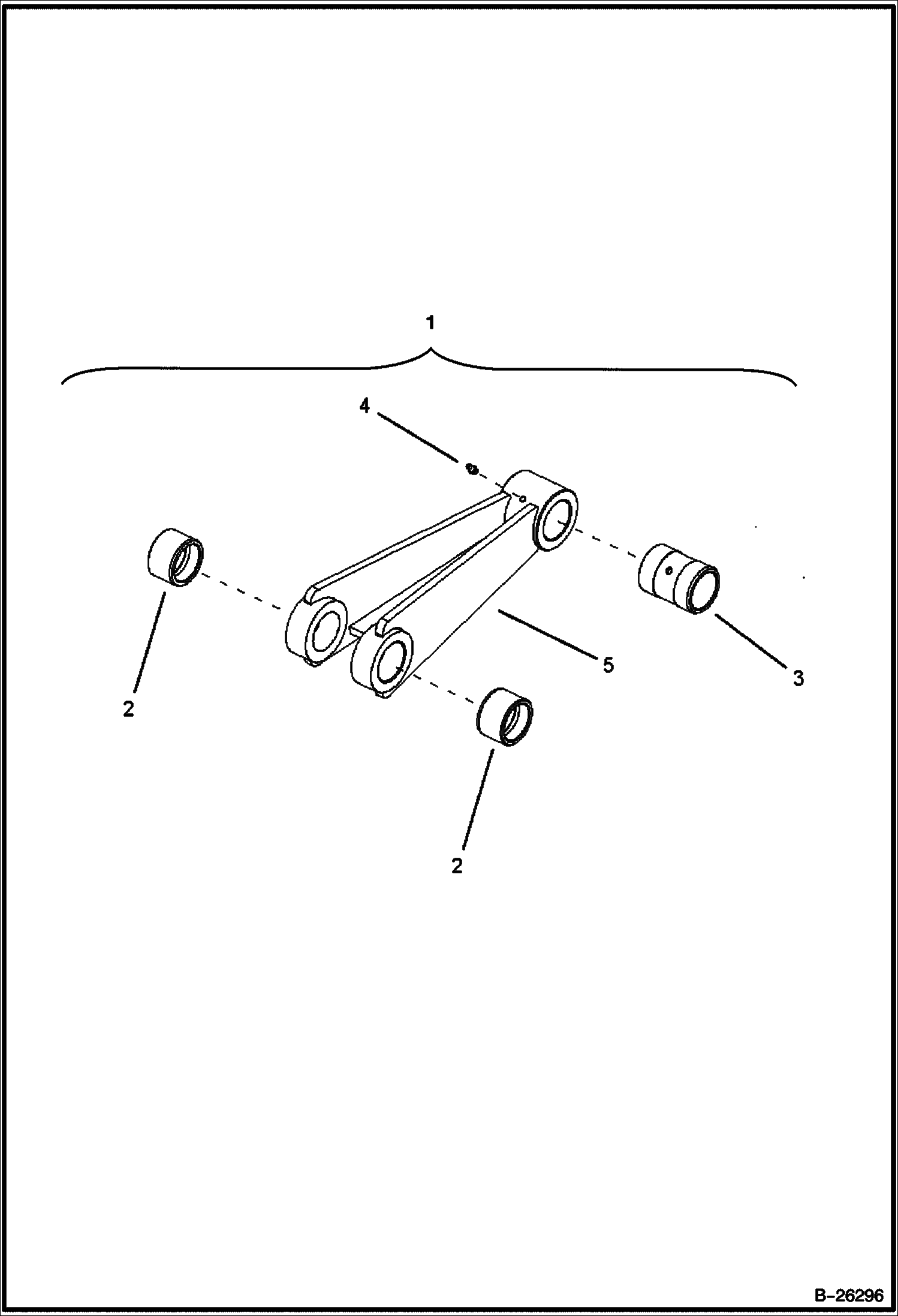 РЫЧАГ И ВТУЛКА (B200) 5702 11101 И ВЫШЕ (B250) 5703 11071 И ВЫШЕ
