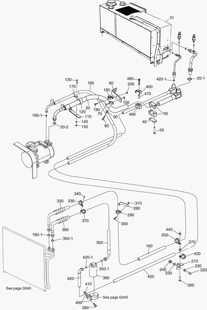 G381-10 AIR CONDITION - OUTSIDE CAB T4
