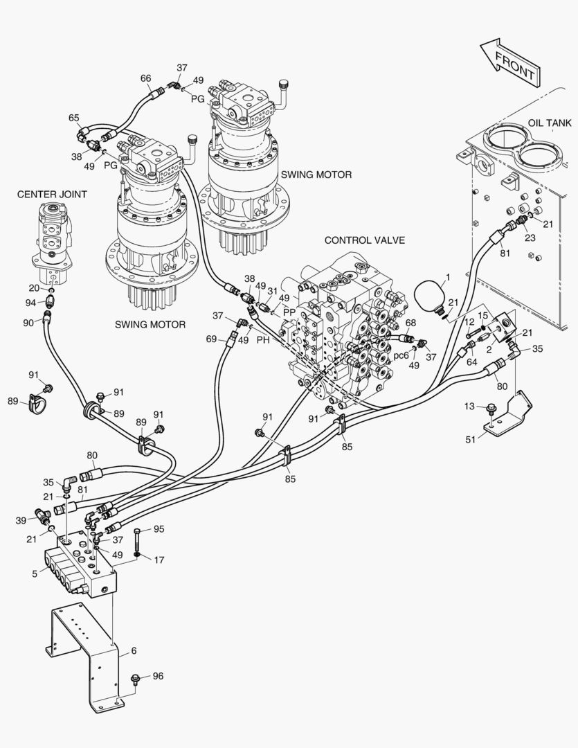 1350 PILOT PIPING(2) [5001~5017]