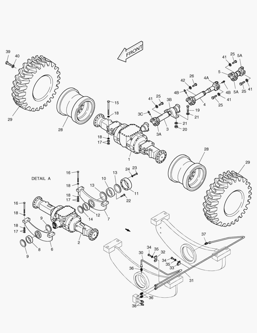 1145 AXLE & DRIVE SHAFT-OPT1 [1001~1020]
