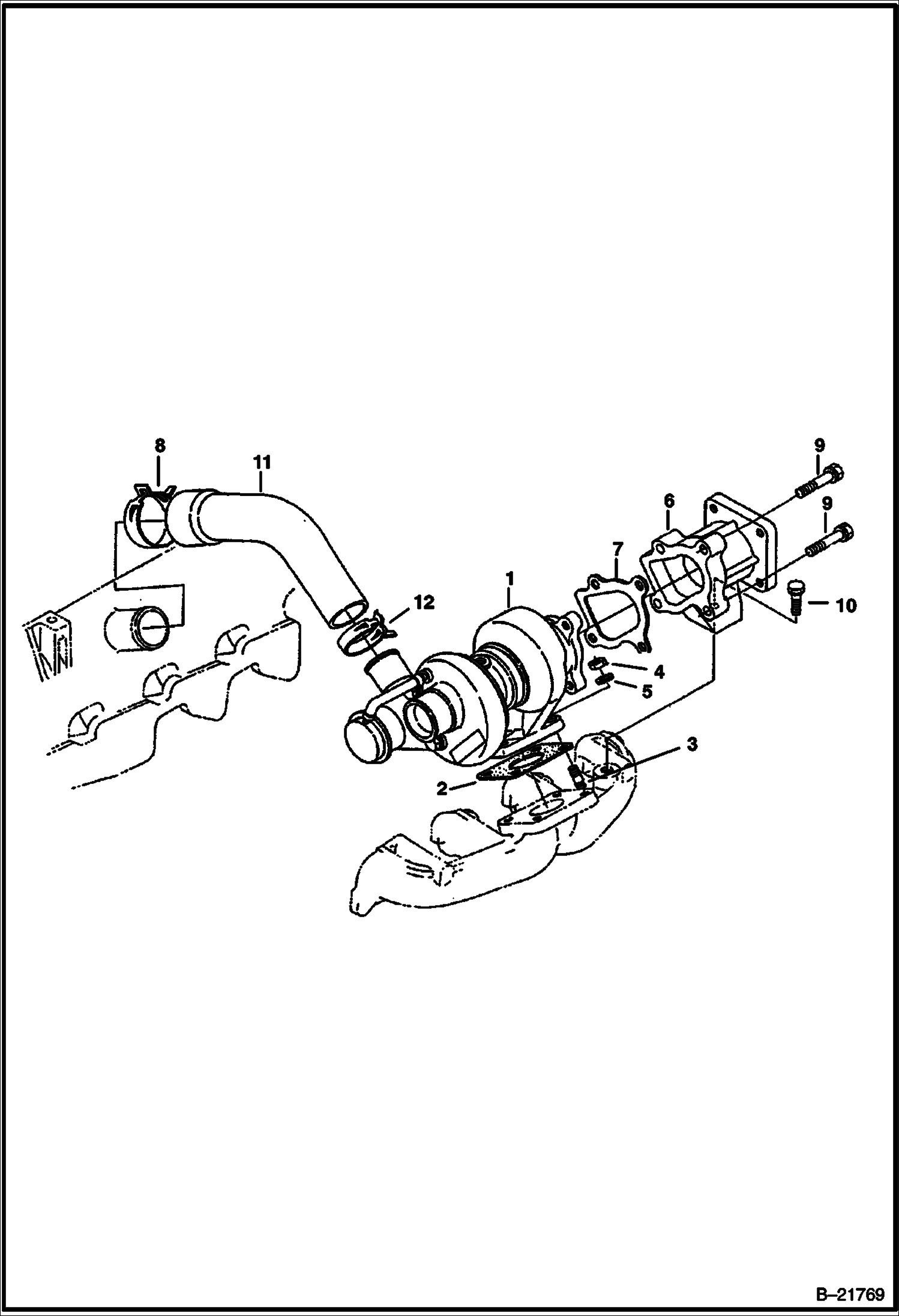 Схема ТУРБОНАГНЕТАТЕЛЬ