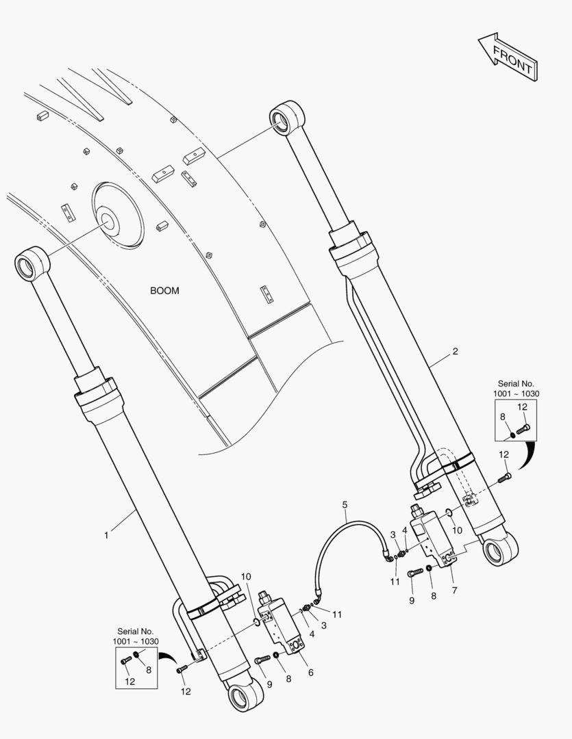 ГИДРОСИСТЕМА СТРЕЛЫ-ГИДРОЗАМОК
