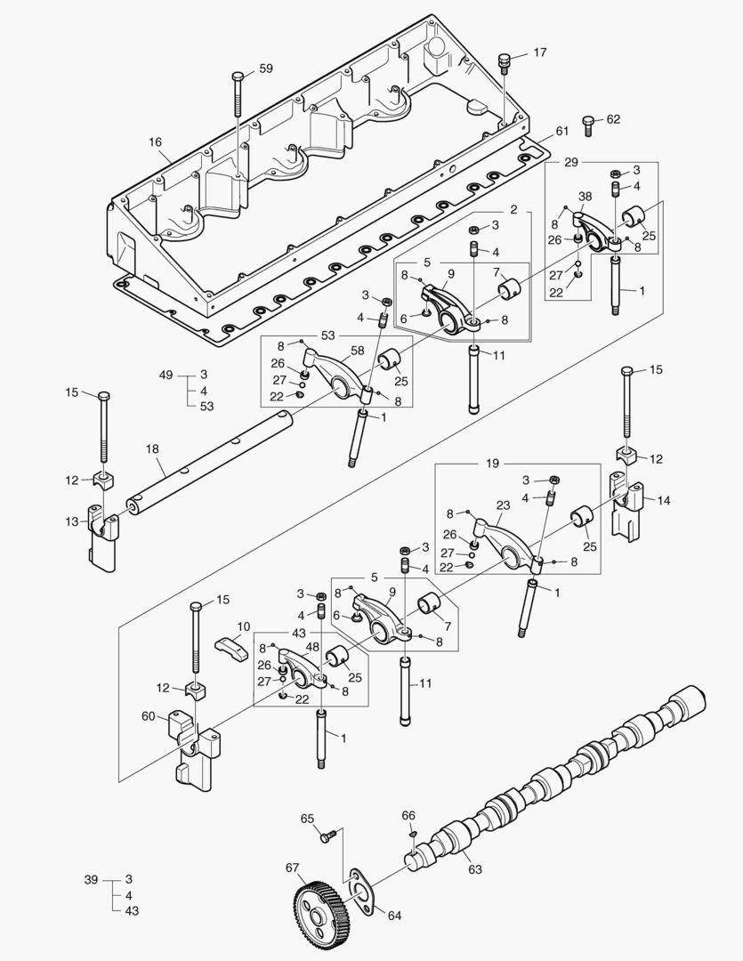018 ROCKER ARM & CAM SHAFT