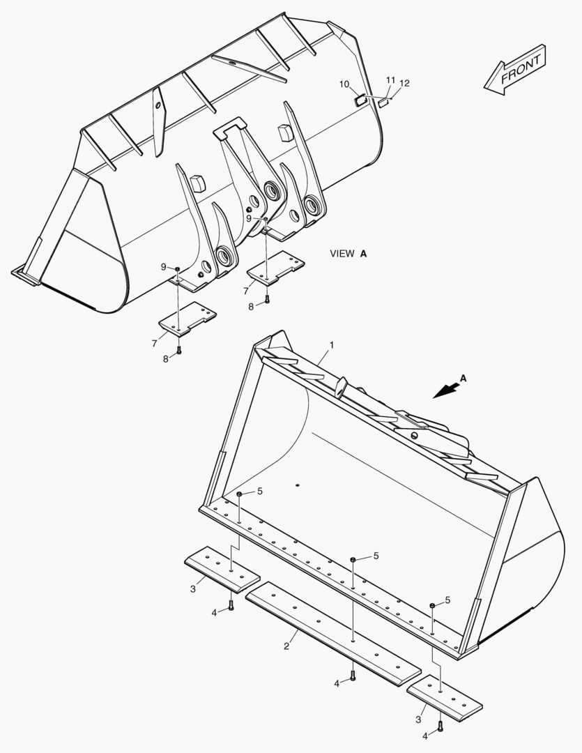 5530 BUCKET - 5.7гЋҐ CUTTING EDGE 3404mm(WC)