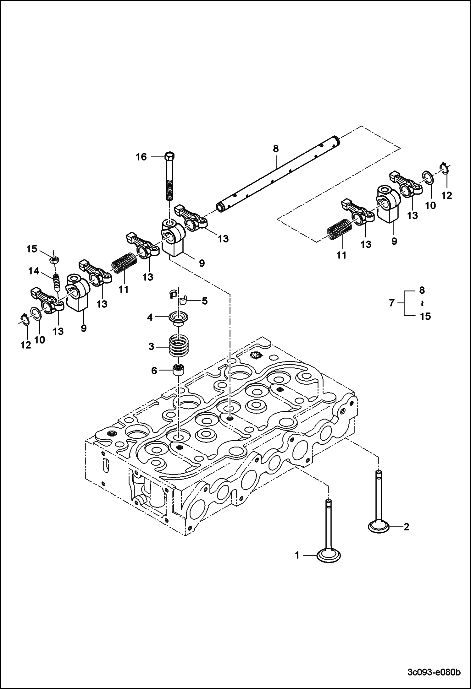 ПЛЕЧО КОРОМЫСЛА КЛАПАНА В СБОРЕ