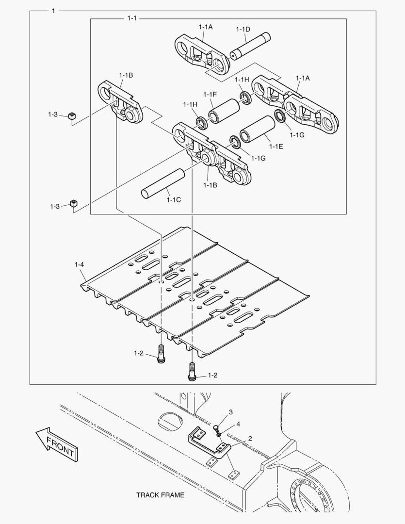 БАШМАК ГУСЕНИЦЫ В СБОРЕ - 600G