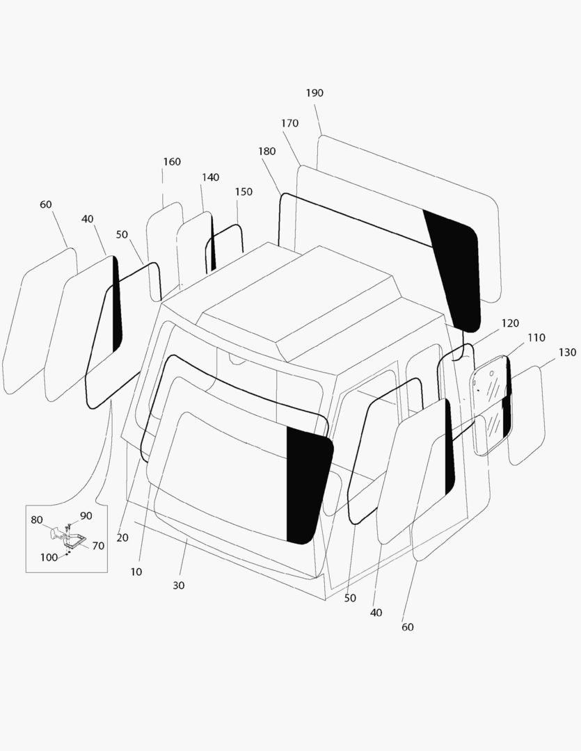 G330-2 WINDOWS IN CABIN