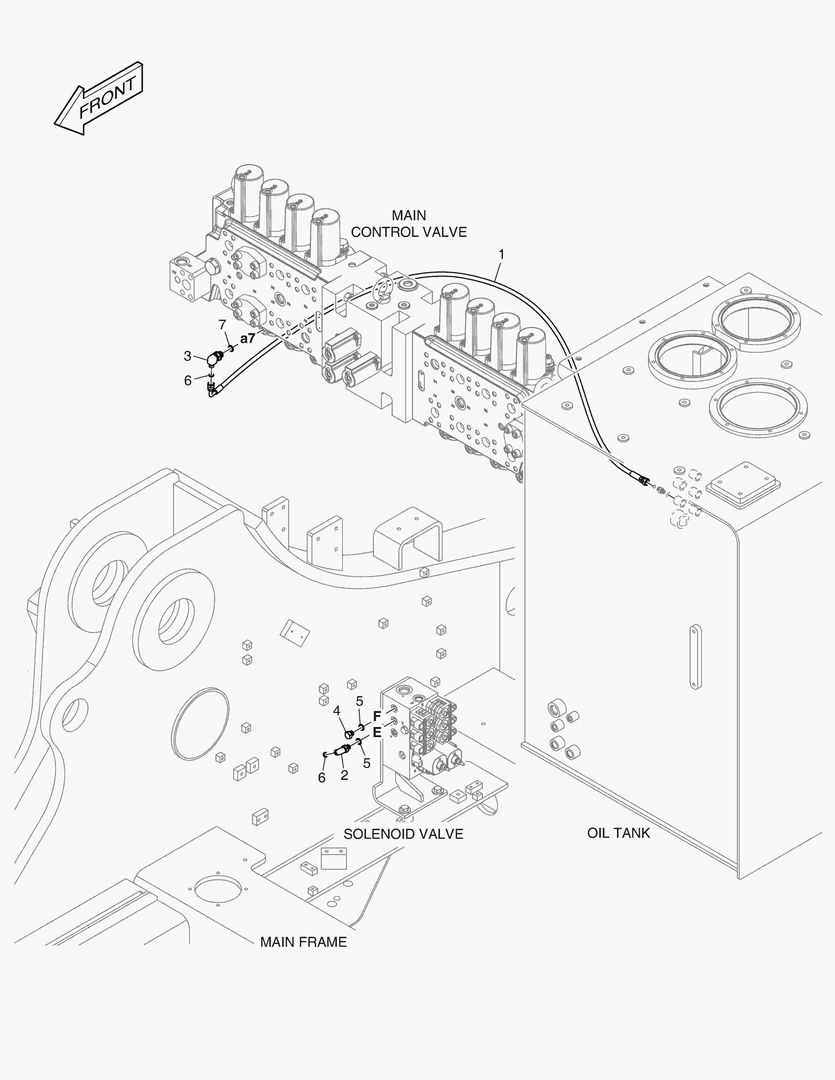 ТРУБОПРОВОД СЕРВОУПРАВЛЕНИЯ - ОДИН ПУТЬ
