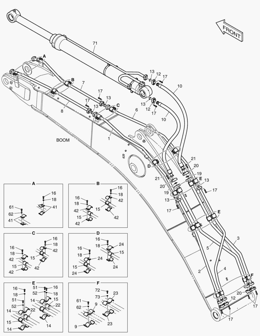 ГИДРОСИСТЕМА СТРЕЛЫ - СТРЕЛА 6.3 м