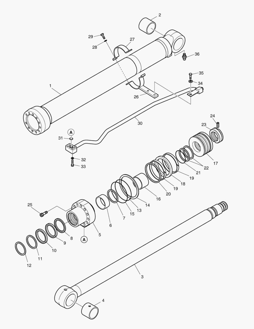Спецтехника 4430 BOOM CYLINDER - R.H.(LOCK VALVE) [5001~11217] - главное фото