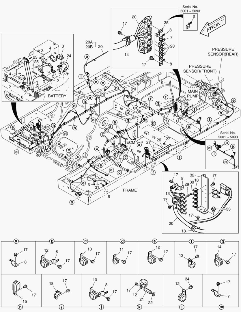 1900 ELECTRIC PARTS - WIRING HARNESS [5001~5107]