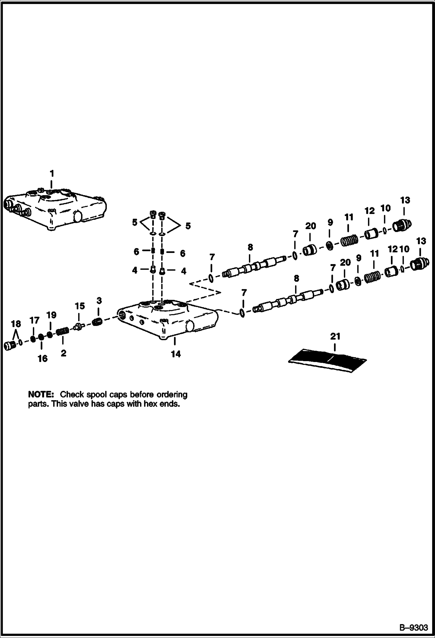 ЭКСКАВАТОР-ПОГРУЗЧИК (ГИДРАВЛИЧЕСКИЙ КЛАПАН) (CESSNA 30922-CCG) (905) (905A) (905B)